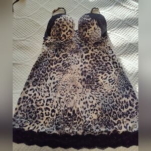 Victoria's secret animal print slip dress